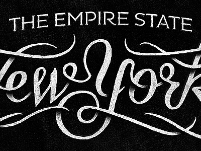 The Empire State coffee made me do it new york script serif simon ålander texture the empire state typography