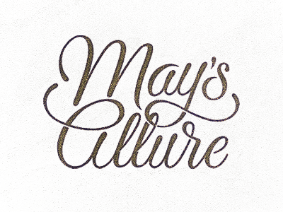 May's Allure coffee made me do it logo mays allure script simon ålander typography