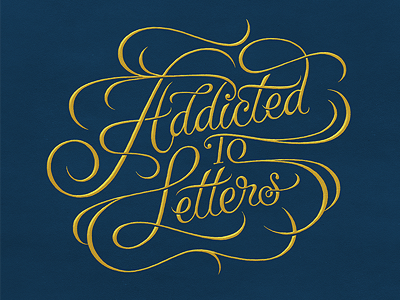 Addicted to Letters addiction coffee made me do it exhibition fontanel letters poster script simon ålander typography