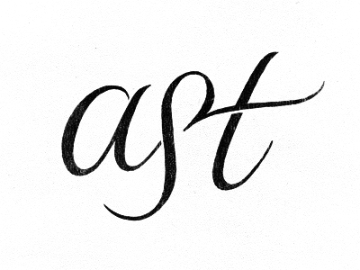 ast (WIP) coffee made me do it lettering ligatures script simon ålander texture typography