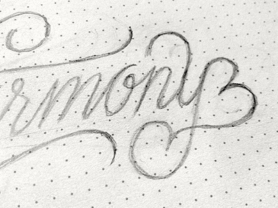 Harmony (sketch) coffee made me do it dots harmony jewelry ligatures photo script simon ålander sketch typography