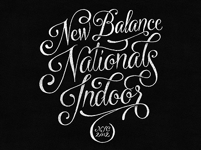 New Balance Nationals Indoor coffee made me do it graphics hand drawn lettering new balance script simon ålander tee texture typography