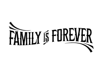 Family is Forever coffee made me do it family is forever hand drawn lettering phrase phraseology project serif simon ålander typography