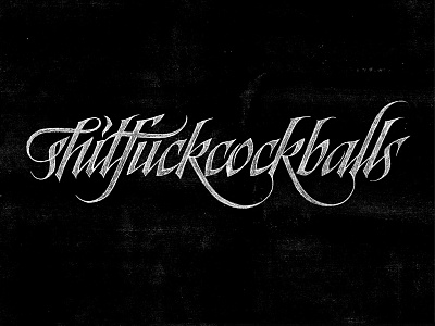 SFCB coffee made me do it hand drawn lettering shitfuckcockballs simon ålander sketch typography