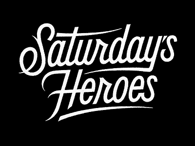 Saturday's Heroes band coffee made me do it lettering logo logotype saturdays heroes script simon ålander typography