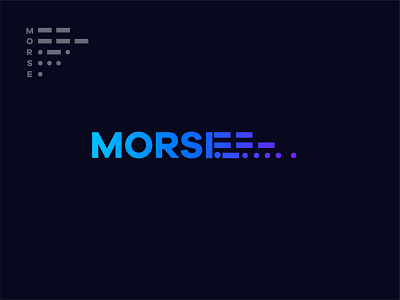 MORSE brand brand identity logo design minimal modern morse morse code