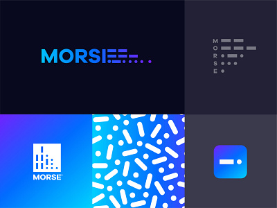 MORSE bleu brand identity branding dash digital dote morse code trend