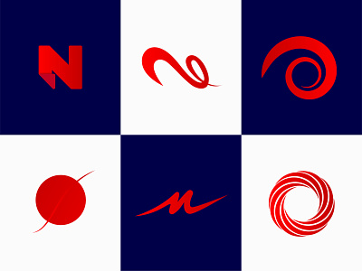 Logo design Proposal bleu brand design brand identity branding logo mark symbol minimalism next generation nextrends red symbol trend trending