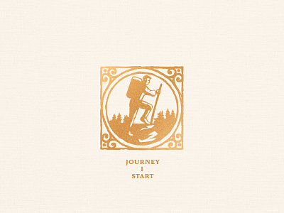 Icon design - Journey 1 Start bible chapter faith forest god hiking journey man meaning nature new garden society vintage