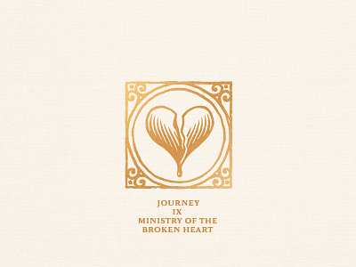 Icon Design - Journey 9 Ministry Of The Broken Heart bible broken chapter faith god heart icon journey meaning ministry new garden society