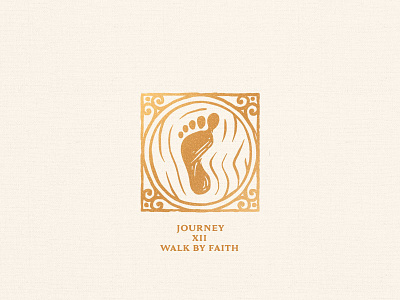 Icon Design - Journey 12 Walk By Faith bible chapter faith foot god journey meaning new garden society trail walk