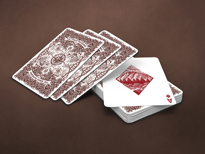 TGO / Back and Ace of Diamonds ace cards design illustration nature outdoors playing cards woods