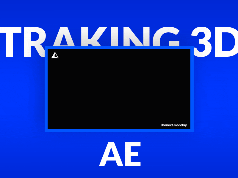 Traking 3D AE 3d after effect desktop reality 3d traking