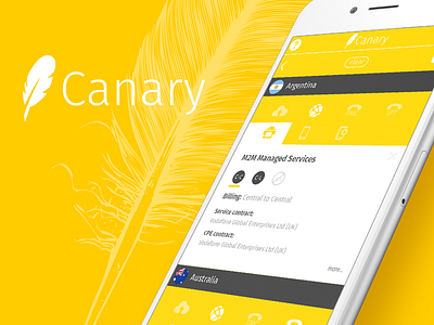 Canary design iphone logo mockup sketch ui ui ux design