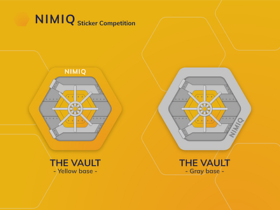 Nimiq Sticker Challenge pt. 02 - The vault animation clean ui crypto cryptocurrency design graphic design icon illustration illustrator logo sticker vector