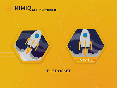Nimiq Sticker Challenge pt. 04 - The rocket animation branding crypto cryptocurrency design icon illustration logo sticker ui ux vector