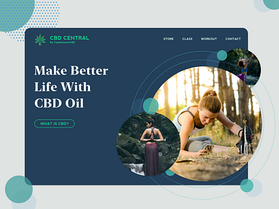 CBD Oil Store website UI