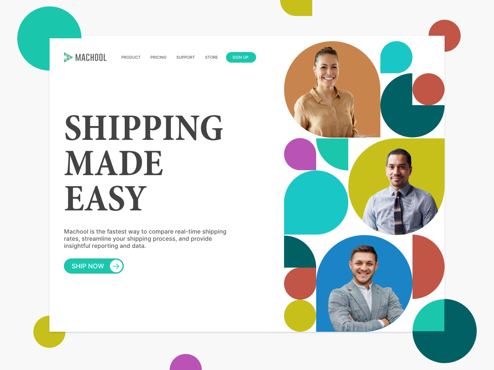 Shipping Website - Hero Section UI By Naokure On Dribbble