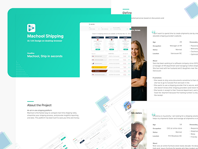 Shipping application UX case study adobe xd app branding case study clean ui illustration logo minimal persona shipping typography ui ux xd