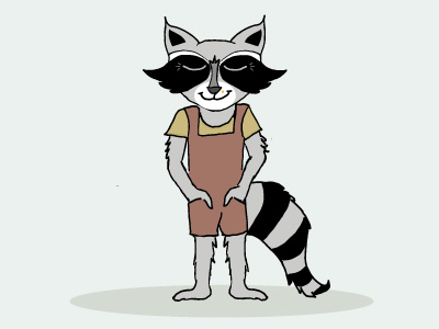 Modern Coon design graphic design illustration illustrator raccoon