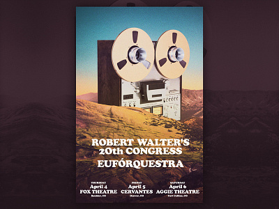 Robert Walter's 20th Congress & Euforquestra Gig Poster