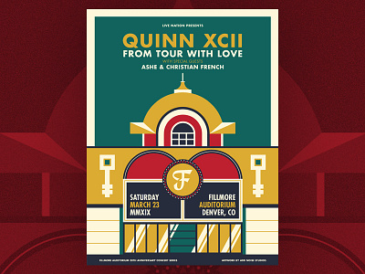 Quinn XCII - Fillmore Denver Poster