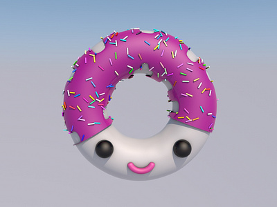 Donut 01 3d animation design