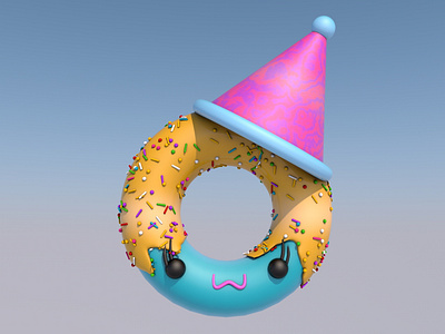 Donut 02 3d animation design