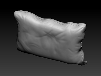 Pillow 3d furniture modeling pillow props sculpting zbrush