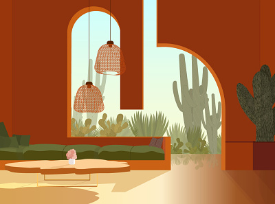 References Illustrations V01 2d illustration adobe illustrator cactus cactus illustration home home decor illustration reference vector vector illustration vectorart