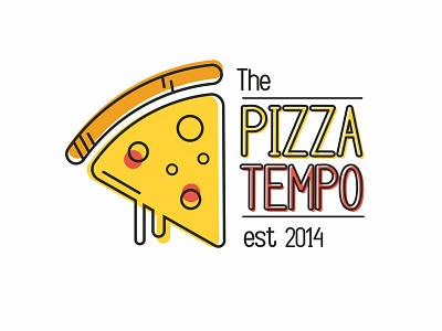 Pizza Tempo design logo pizza tempo