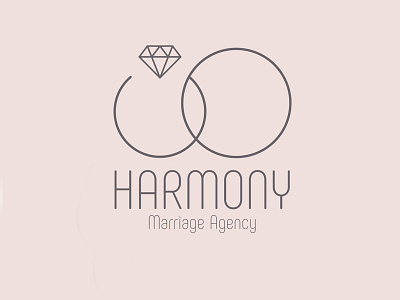Harmony agency design logo marriage