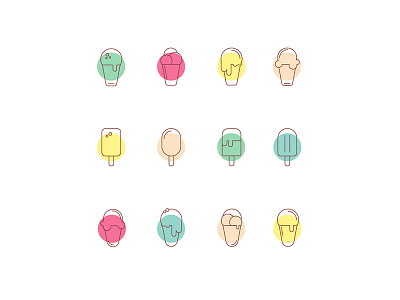 Ice Cream Icons cream design ice icons