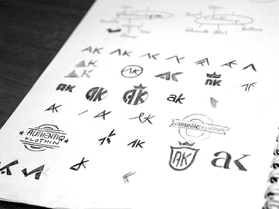 Ak Logo Exploration art branding concept design identity illustration illustrator inspiration logo vector