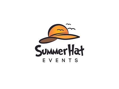 Summer Hat Logo art branding concept design identity illustration illustrator logo logomark vector