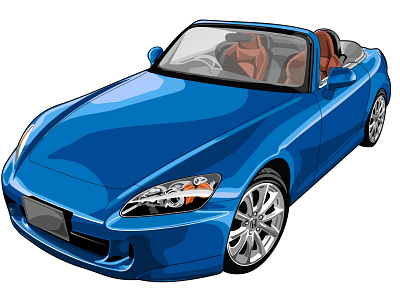 Car adobe car convertible digitalart illustration illustrator vector