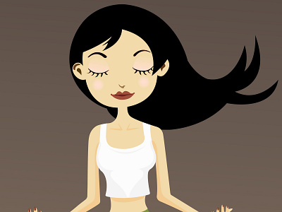 Yoga illustration meditation vector yoga