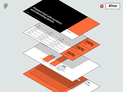 Freebie: Figma Presentation Template figma free freebie layout orange presentation slides template