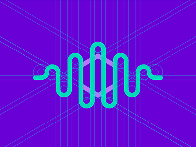 Логотип. Процесс cardiogram eye green grid identity logo logo design violet visual identity