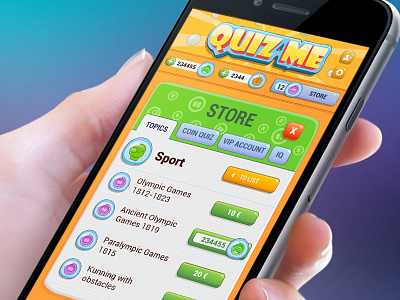 Quiz Game UI game interface iphone quiz ui ux