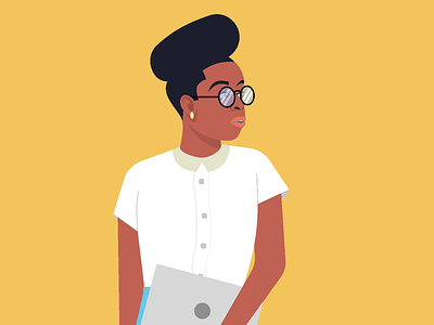 Tech Girl black character code developer girl girl character girl illustration illustration programmer tech women empowerment women in tech