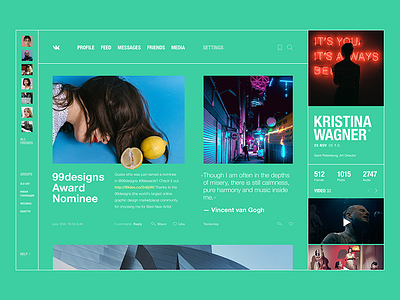 Day03 — Vk concept creative design social ui uichallenge ux webdesign