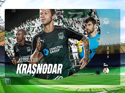 Day13 — FC Krasnodar concept design krasnodar soccer ui ux