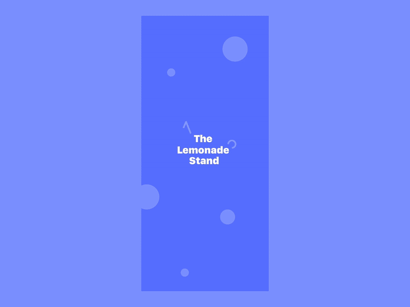The Lemonade Stand app design ios ui ux