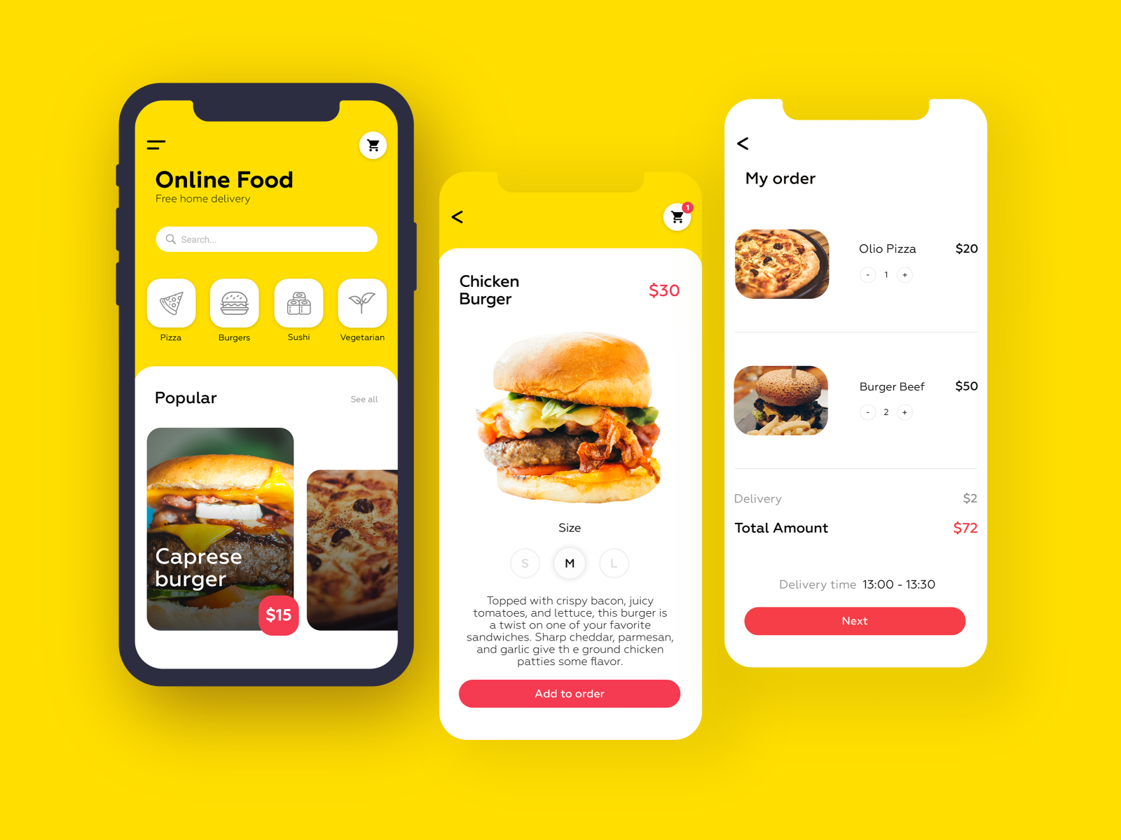 Online delivery App by Julia Stepanova on Dribbble