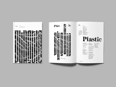 Plastic black black white book design exploration plastic poster texture type typesetting typography