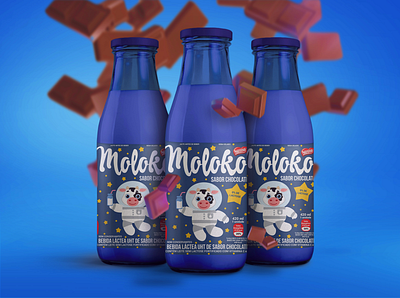 Moloko Milk 2d illustration branding illustration package design packaging vector