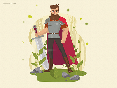 Warrior 2d illustration character character design draw graphic design illustration illustrator vector