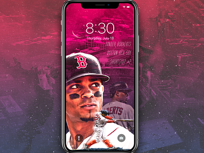 Xander Bogaerts Lockscreen baseball bogaerts boston boston red sox design fanart iphone iphone x lightroom lockscreen mlb photoshop red sox sports sports edit wallpaper xander