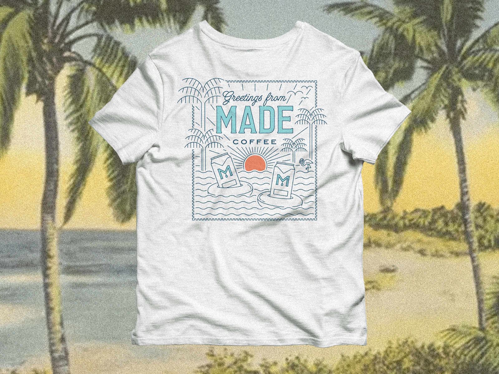 MADE for Florida T-shirt apparel design branding coffee design florida illustration tshirt